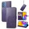 Mobigear Clover Samsung Galaxy M52 Hülle Klapphülle Geldbörse - Lila
