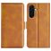 Mobigear Slim Magnet Samsung Galaxy A37 Klapphülle Portemonnaie - Cognac