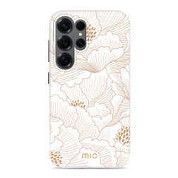 MIO Samsung Galaxy S25 Ultra MagSafe Hülle Hardcase Backcover - White Roses