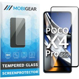Mobigear Premium POCO X4 Pro 5G Panzerglas Gehärtetes Glas Displayschutz - Hüllenfreundlich - Schwarz