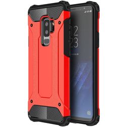 Mobigear Outdoor Samsung Galaxy S9 Plus Hülle Hardcase Backcover Stoßfest - Rot