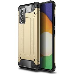 Mobigear Outdoor Samsung Galaxy A82 5G Hülle Hardcase Backcover Stoßfest - Gold