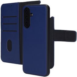 Mobiparts Samsung Galaxy A17 Hülle Echtes Leder Abnehmbare 2in1 Klapphülle Geldbörse - Blau