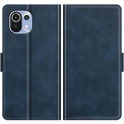 Mobigear Slim Magnet Xiaomi 11 Lite NE 5G Hülle Klapphülle Geldbörse - Blau