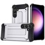 Mobigear Outdoor Samsung Galaxy S24 Hülle Hardcase Backcover Stoßfest - Silber