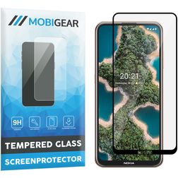 Mobigear Premium Nokia X20 Panzerglas Displayschutz - Hüllenfreundlich - Schwarz