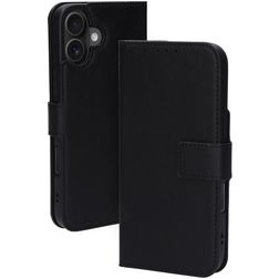 Mobiparts Classic Wallet MagSafe iPhone 16 Plus Klapphülle Portemonnaie - Schwarz
