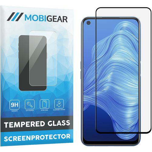 Mobigear Premium Realme 7 Panzerglas Displayschutz - Hüllenfreundlich - Schwarz