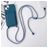 Mobigear Lanyard Card iPhone 15 Plus Silikon Handykette mit Kartenhalter - Dunkelblau