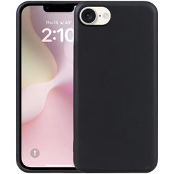 Mobigear Basics iPhone 16e Hülle Flexibles TPU Backcover - Schwarz