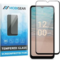 Mobigear Premium Nokia G22 Panzerglas Displayschutz - Hüllenfreundlich - Schwarz