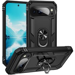 Mobigear Armor Ring Google Pixel 10 Pro XL Hülle Hardcase Backcover Stoßfest mit Ringhalter - Schwarz