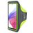 Mobiparts Comfort Fit Handyhalterung Joggen Samsung Galaxy A53 Sporthülle Neopren Sportarmband - Neon Green