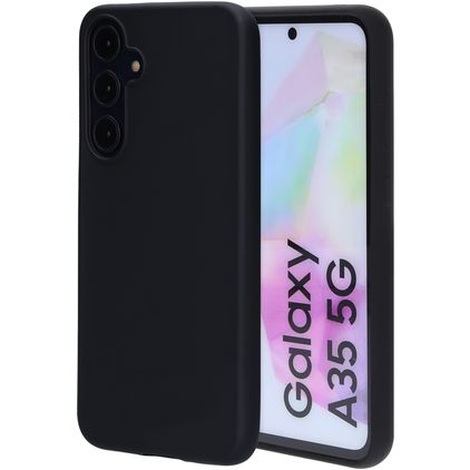 Mobiparts Samsung Galaxy A35 Silikon Backcover - Schwarz