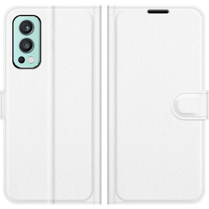 Mobigear Classic OnePlus Nord 2 Hülle Klapphülle Geldbörse - Weiß
