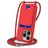 Mobigear Lanyard Card iPhone 16 Pro Max Silikon Handykette mit Kartenhalter - Rot