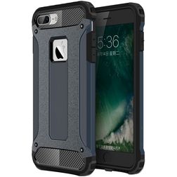 Mobigear Outdoor iPhone 8 Plus Hülle Hardcase Backcover Stoßfest - Dunkelblau