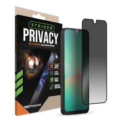 Striker Xtreme Impact Privacy Samsung Galaxy A16 Panzerglas Gehärtetes Glas Displayschutz Privacy - Hüllenfreundlich - Schwarz