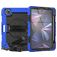 Mobigear SureGrip Xtreme iPad Air 11 Zoll (2024) Hülle Kunststoff,Silikon Backcover + Stifthalter + Schulterträger + Ständer - Dunkelblau