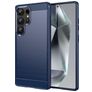 Mobigear Brushed Slim Samsung Galaxy S25 Ultra Hülle Flexibles TPU Backcover - Blau