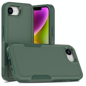 Mobigear Heavy Armor iPhone 16e Hülle Hardcase Backcover Stoßfest - Grün