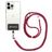 Mobigear Lanyard Verstellbare Universal-Handykette - Rot / Schwarz