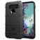 Mobigear Rugged Shield LG K51s Hülle Flexibles TPU Backcover Stoßfest - Schwarz