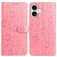 Mobigear Flowers iPhone 17 Hülle Klapphülle Geldbörse - Pink