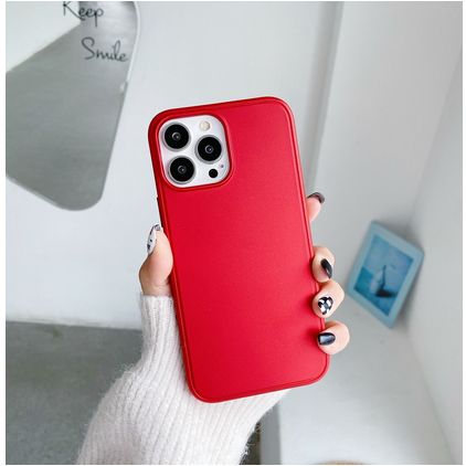 Mobigear Frosted iPhone 13 Pro Hardcase Backcover - Rot