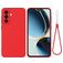 Mobigear Rubber Touch Samsung Galaxy A56 Silikon Hülle Backcover - Rot