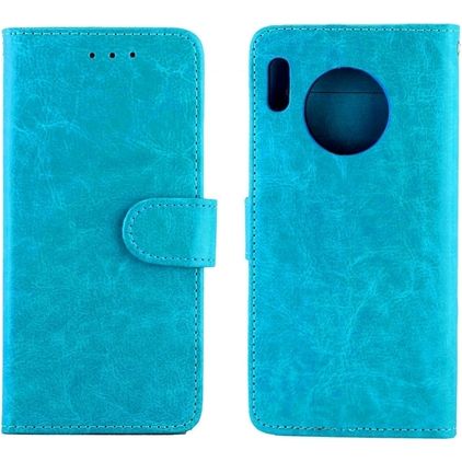 Mobigear Wallet Huawei Mate 30 Hülle Klapphülle Geldbörse - Blau