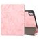 Mobigear Tri-Fold Marble iPad 10 (2022) Hülle Klapphülle + Stifthalter - Pink