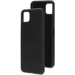 Mobiparts Samsung Galaxy A22 5G Silikon Hülle Backcover - Schwarz