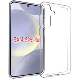 Mobigear Basics Durchsichtig Samsung Galaxy S25 Plus Hülle Flexibles TPU Backcover - Transparent