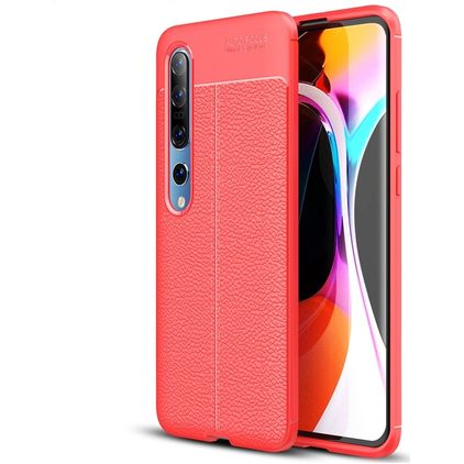 Mobigear Luxury Xiaomi Mi 10 Pro Hülle Flexibles TPU Backcover - Rot
