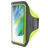 Mobiparts Comfort Fit Handyhalterung Joggen Samsung Galaxy S21 FE Sporthülle Neopren Sportarmband - Neon Green