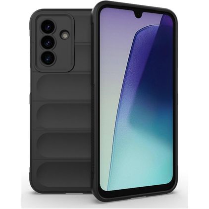 Mobigear Bumpy Samsung Galaxy A17 Hülle Flexibles TPU Backcover - Schwarz