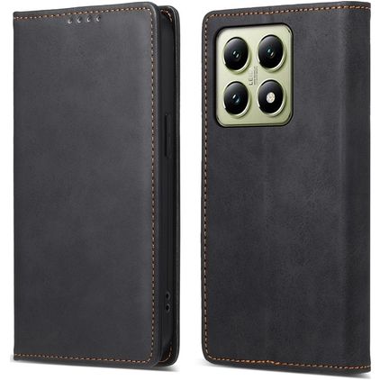 Mobigear Wallet Xiaomi 14T Hülle Klapphülle Geldbörse - Schwarz