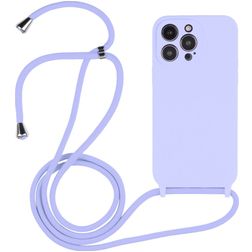 Mobigear Lanyard iPhone 14 Pro Max Silikon Handykette - Lila