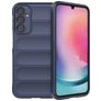 Mobigear Bumpy Samsung Galaxy A24 Hülle Flexibles TPU Backcover - Dunkelblau