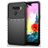 Mobigear Groove LG K50s Hülle Flexibles TPU Backcover - Schwarz
