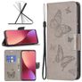 Mobigear Butterfly Xiaomi 12X Hülle Klapphülle Geldbörse - Grau