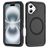 Mobigear Rugged Mag iPhone 16 MagSafe Hülle Hardcase Backcover Stoßfest - Schwarz