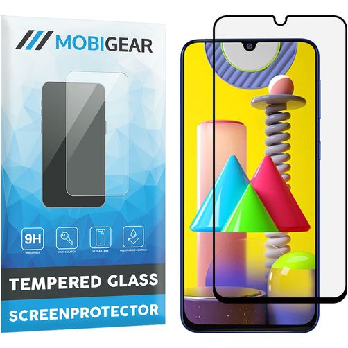 Mobigear Premium Samsung Galaxy M31 Panzerglas Gehärtetes Glas Displayschutz - Hüllenfreundlich - Schwarz