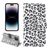 Mobigear Leopard iPhone 14 Pro Max Hülle Klapphülle Geldbörse - Weiß
