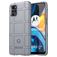 Mobigear Rugged Shield Motorola Moto G22 Hülle Flexibles TPU Backcover Stoßfest - Grau
