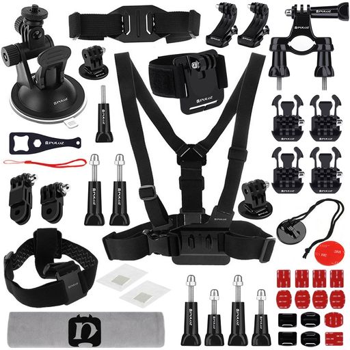 Puluz GoPro Mount Zubehör Starter Pack 45 Teile