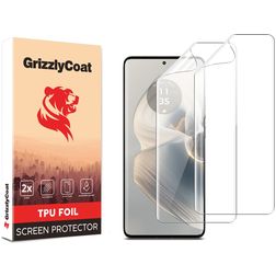 GrizzlyCoat Motorola Edge 50 Pro Hydrogel TPU Displayschutz - Hüllenfreundlich (2er Pack)
