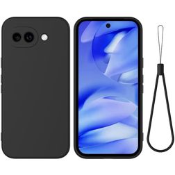 Mobigear Rubber Touch Google Pixel 10a Silikon Hülle Backcover - Schwarz