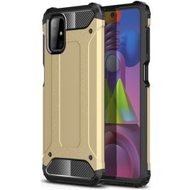 Mobigear Outdoor Samsung Galaxy M51 Hülle Hardcase Backcover Stoßfest - Gold